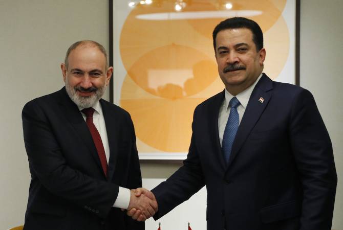 نخست وزیران جمهوری ارمنستان و عراق در خصوص مسائل منطقه ای و موضوعات مورد علاقه 
تبادل نظر کردند