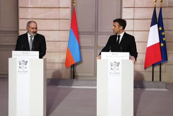 Fransa Ermenistan'ın yanındadır. Paşinyan ve Macron açıklamalarda bulundu