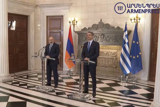 Армения и Греция придадут новый импульс отношениям в сфере экономики, 
безопасности и в других отраслях: Пашинян