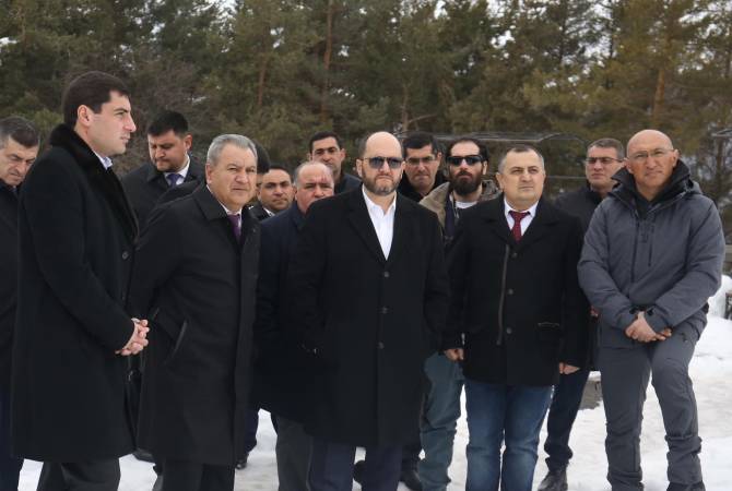 Араик Арутюнян посетил Джермук с целью обсуждения вопросов подготовки к 
Панармянским зимним играм