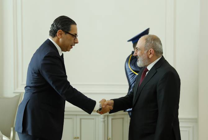 رئيس الوزراء نيكول باشينيان يستقبل وزير خارجية قبرص كونستانتينوس كومبوس وبحث التعاون
