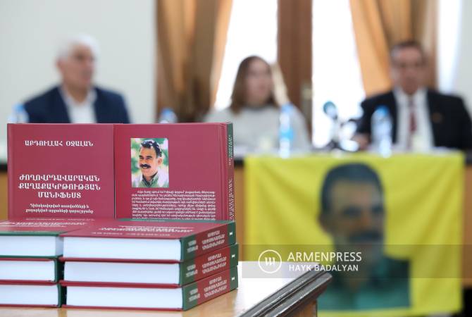 Օջալանը քուրդ ժողովրդի ազատության մունետիկն է.Երևանում կայացավ քուրդ 
հանրահայտ գործչի հեղինակային գրքի շնորհանդեսը