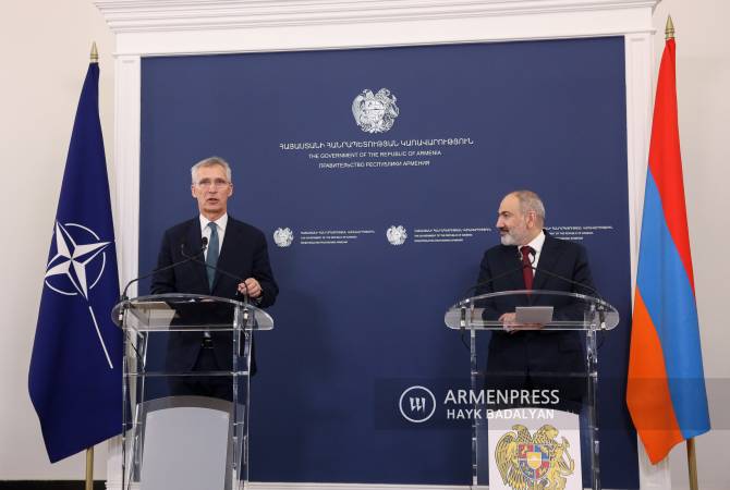 Stoltenberg commends Pashinyan's efforts in building brighter future for Armenia and the 
region