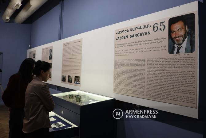 Հայաստանի պատմության թանգարանը  հանրությանը  ներկայացրեց Վազգեն 
Սարգսյանի 65-ամյակին նվիրված ցուցահանդես
