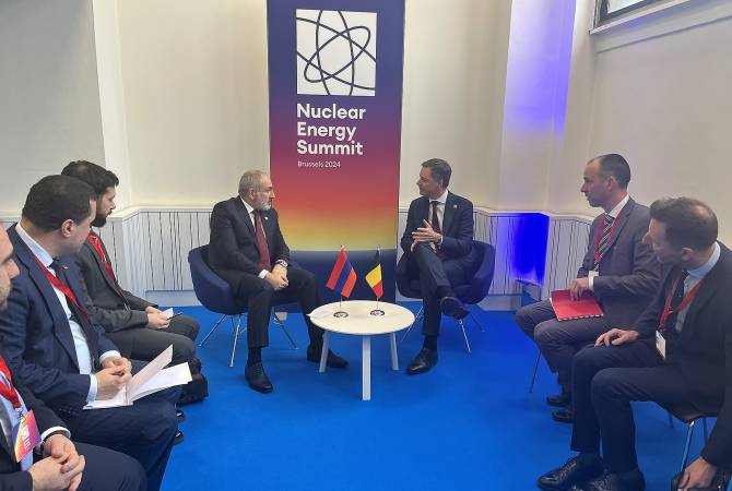 Nikol Pashinyan presentó el proyecto "Encrucijada de paz" al primer ministro de Bélgica

