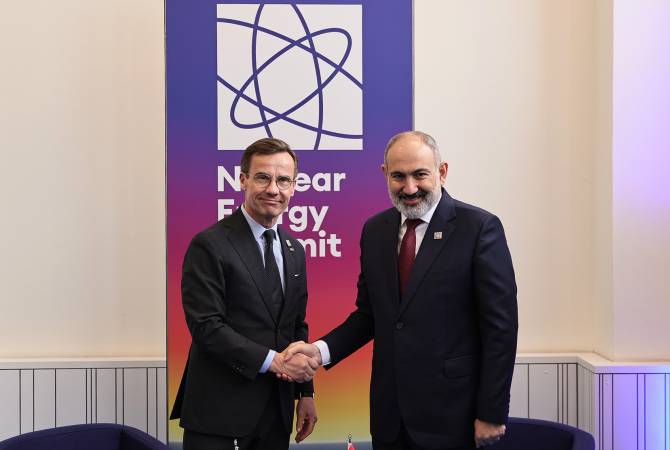 رئيس الوزراء الأرمني نيكول باشينيان يلتقي رئيس الوزراء السويدي أولف كريسترسون في بروكسل