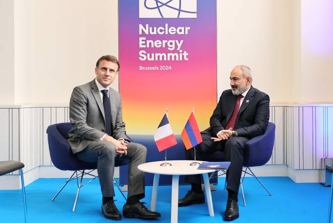 Rencontre entre Nikol Pashinyan et Emmanuel Macron à Bruxelles

