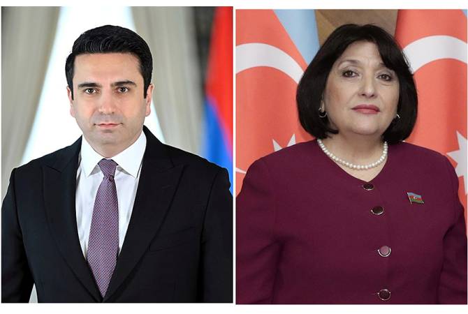رئيس البرلمان الأرمني آلان سيمونيان سيجتمع مع رئيسة البرلمان الأذربيجاني صاحبة غافاروفا في 
جنيف 