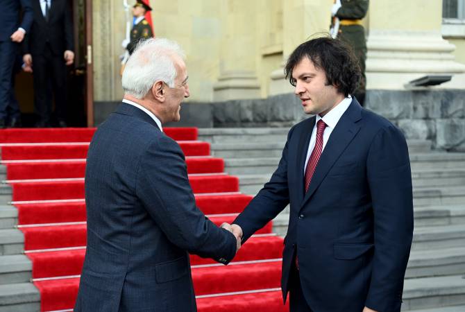 Վրաստանի վարչապետի հետ հանդիպմանը ՀՀ նախագահը վերահաստատել է տարածաշրջանում լիարժեք և տևական խաղաղության հասնելու Հայաստանի անկեղծ ձգտումը