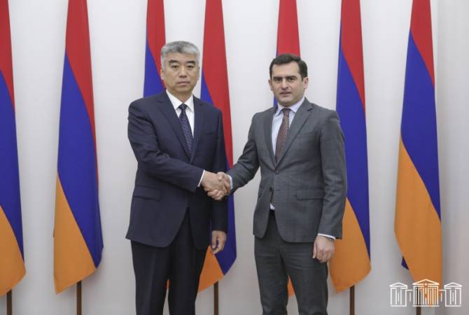 الصين تؤيد تنفيذ مشروع "مفترق طرق السلام" الأرمنية-تشو لأرشاكيان-
