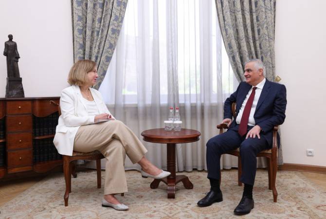 亚美尼亚共和国副总理与美国大使谈及了亚美尼亚与阿塞拜疆国界划界进程的最新进展