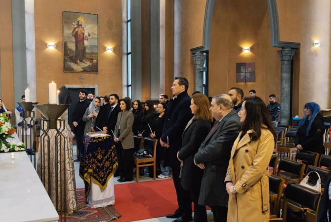 Министр иностранных дел Бельгии в Брюсселе принял участие в церемонии 
поминовения жертв Геноцида армян