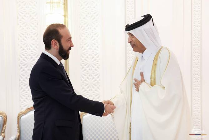 وزیر امور خارجه جمهوری ارمنستان با رئیس شورای مشورتی قطر دیدار کرد