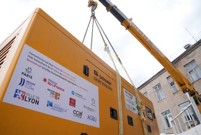 AGBU Distributes High-Capacity Generators Donated by France to Strategic Locations in 
Armenia