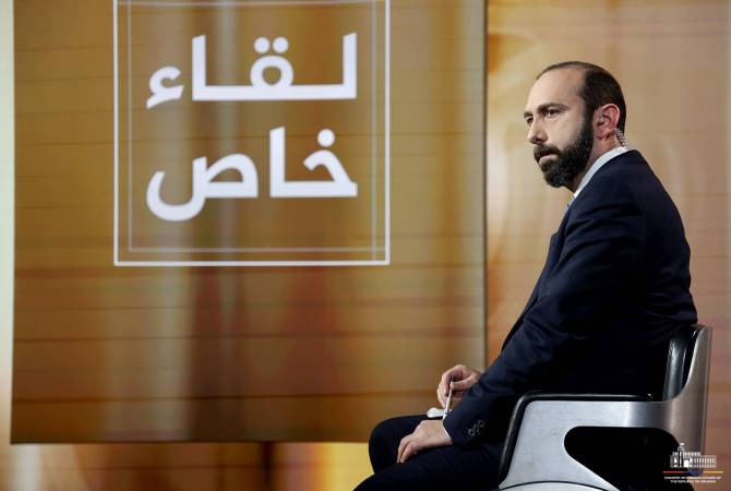 يريفان مستعدة للمساهمة بوقف العمليات العسكرية في قطاع غزة-وزير الخارجية الأرمني آرارات 
ميرزويان بمقابلة مع قناة الجزيرة-