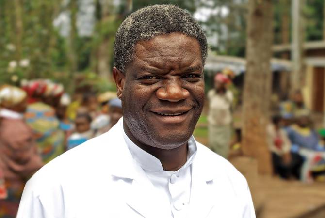 Denis Mukwege, médico y activista de derechos humanos del Congo recibió el premio 
Aurora
