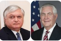Armenian FM and US State Secretary exchange messages on 25th anniversary of establishment 
of diplomatic relations