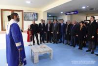 Cérémonie d'ouverture du nouveau bâtiment du centre médical régional de Kachatagh
