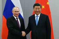 Путин поздравил Си Цзиньпина с годовщиной образования Китая

