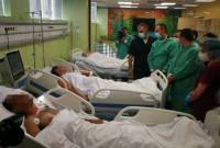 Armenia Healthcare Minister visits hospitals providing medical care to wounded citizens