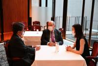 الرئيس أرمين سركيسيان يلتقي مع محافظ بنك اليابان للتعاون الدولي تاداشي مايدا في طوكيو