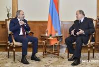 Le Président Sarkissian et le Premier ministre Pashinyan ont discuté de la situation à la frontière
