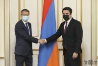 Armenian Speaker of Parliament, Kazakh Ambassador discuss development of bilateral 
cooperation