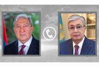 Касым-Жомарт Токаев проинформировал президента Армении о текущей обстановке в 
Казахстане