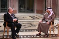بإطار زيارة العمل للإمارات العربية المتحدة الرئيس أرمين سركيسيان يلتقي وزير الخارجية الإمارتي عبد الله 
بن زايد آل نهيان