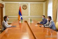 Artsakh Cumhurbaşkanı, Ermenistan'ın yeni seçilmiş olan ombudsmanını kabul etti