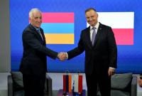 Les Présidents arménien et polonais échangent leurs vues sur les évolutions internationals