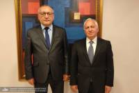 Делегация во главе с председателем НС Арцаха встретилась с послом Армении в Ливане

