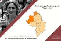 Comunicado de la cancillería de Artsaj a 30 años de la ocupación de Shahumián: “Su 
desocupación sigue en la agenda”