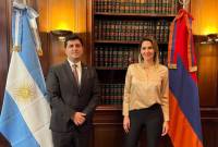 L'Ambassadeur Virabian a rencontré la vice-présidente du Sénat argentin Carolina Losada
