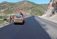 Капитально ремонтируется автодорога межгосударственного значения Ереван-Ерасх-
Горис-Мегри-граница с Ираном