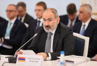 رئيس وزراء أرمينيا نيكول باشينيان يشارك في الجلسة الموسعة للمجلس الحكومي الدولي الأوراسي 
في مينسك