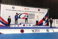 Егише Алексанян - серебряный призер чемпионата Европы по карате Д-21