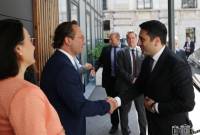 La délégation conduite par Alen Simonyan a rencontré des parlementaires autrichiens