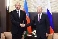 Putin, Aliyev meet in Ashgabat