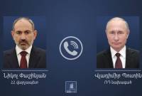 رئيس الوزراء الأرميني نيكول باشينيان يجري مكالمة هاتفية مع الرئيس الروسي فلاديمير بوتين