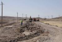 Продолжается строительство автодорог республиканского значения Исаакян-Гюмри и к 
храму Ереруйк