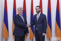 Ruben Rubinyan a rencontré Miroslav Jenča, sous-secrétaire de l'ONU pour l'Europe, l'Asie 
centrale et les Amériques