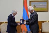 Armenian President awards Order of Saint Mesrop Mashtots to Dr. Roger Ohanesian 