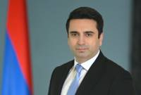 Alen Simonyan rencontrera les membres de la délégation du Parlement Suisse

