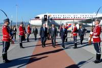 فخامة رئيس الجمهورية فاهاكن خاتشاتوريان يصل إلى بلغاريا في زيارة دولة