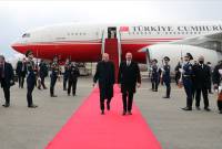 Թուրքիայի նախագահը մեկնել է Ադրբեջան

