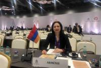 La representante de Armenia participó en la 90ª Asamblea General de Interpol