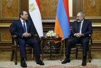 Nikol Paşinyan ve Abdel Fattah Al-Sisi, Ermeni-Mısır ilişkilerinin daha da geliştirilmesini ele 
aldılar