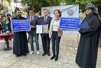İsrail'de Ermeni Soykırımı'na ithaf edilen bir meydan açıldı
