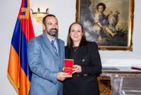 Birinci Ermenistan Cumhuriyeti'nin 105. yıl dönümü Meksika'daki Ermenistan 
Büyükelçiliği'nde kutlandı